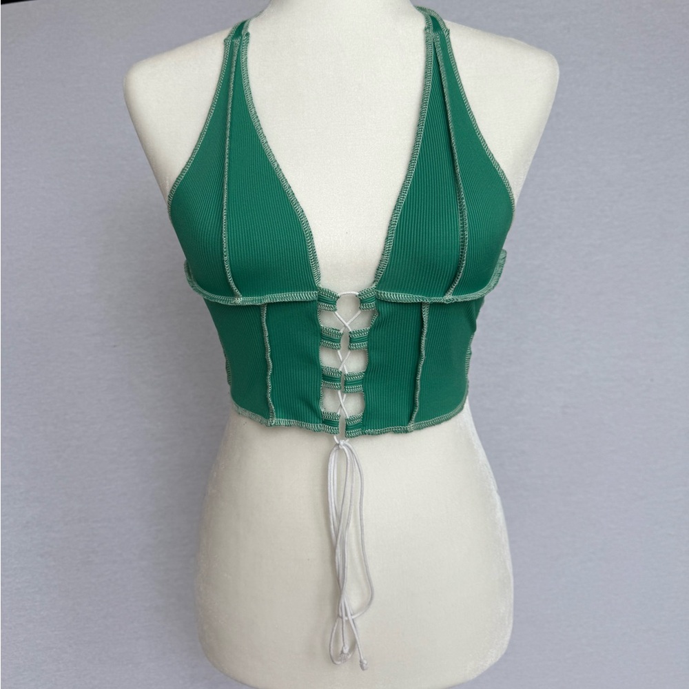 SHEIN Green Strappy Top